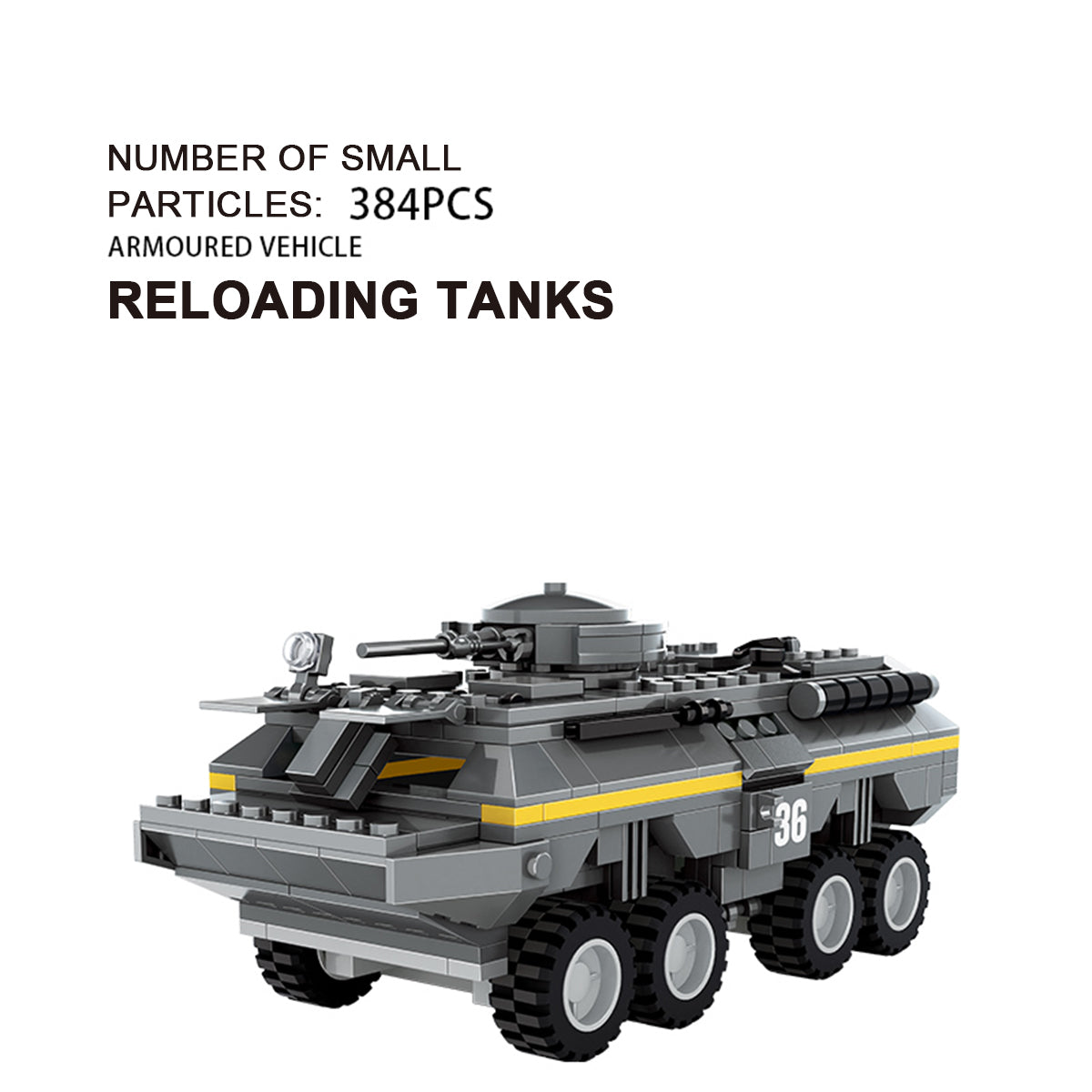 DAHONPA Heavy Tank Building Blocks Set | Modern Main Battle Tank Model Kit
