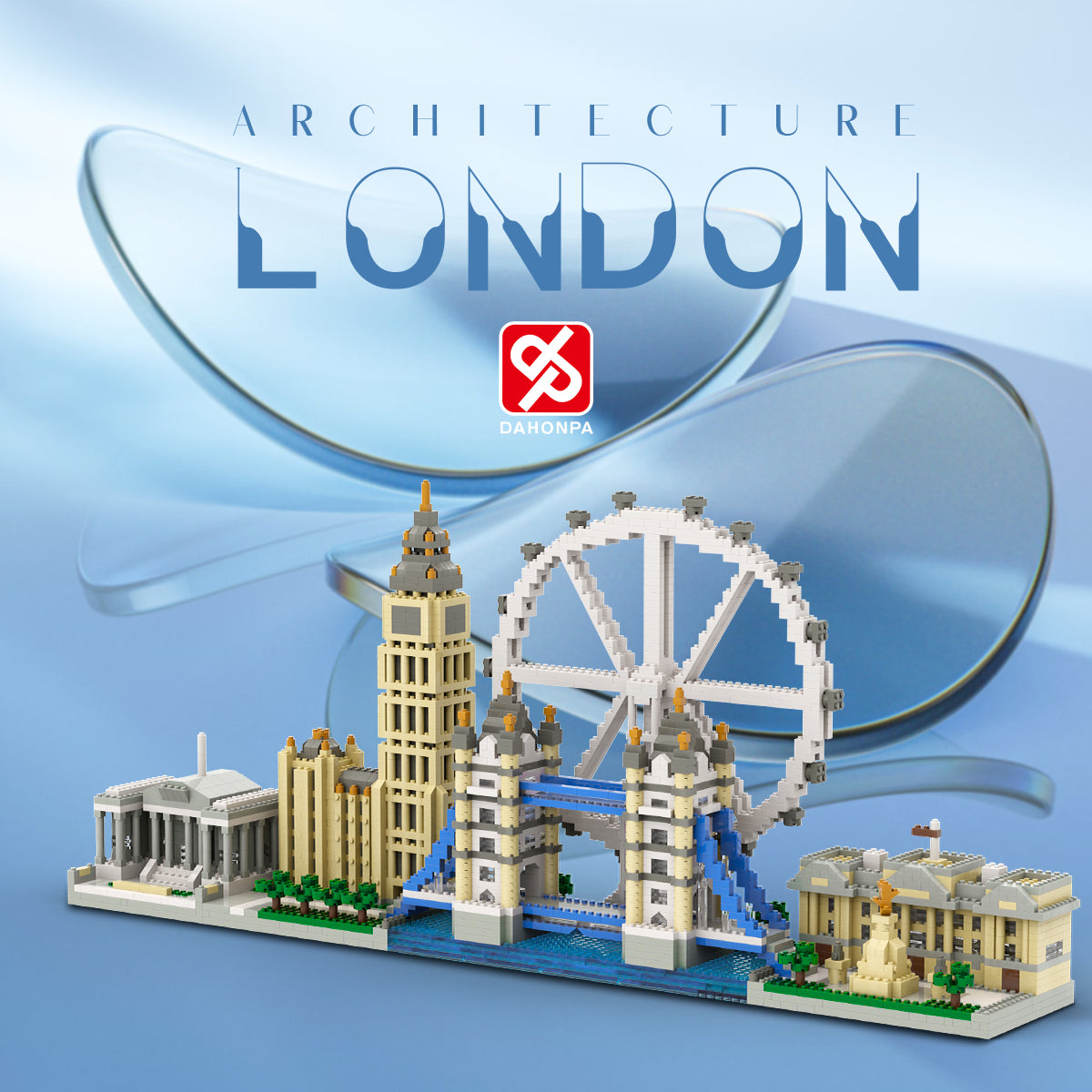 DAHONPA Architecture Series London Skyline Micro Mini Building Blocks Set with 3076 Pieces