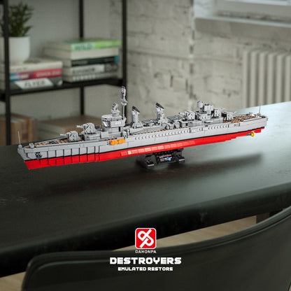 DAHONPA Fletcher Class Destroyer Building Blocks Toy Set with 1338 Pieces