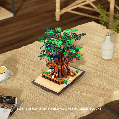 DAHONPA Grimoire Series Tree House Building Blocks Toys Set with 969 Pieces