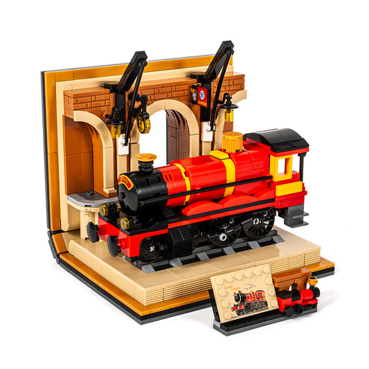 DAHONPA Magic Express Train Building Block Set, 929 Pieces Building Kit Collectible and Display Toys Gift for Kids and Adults