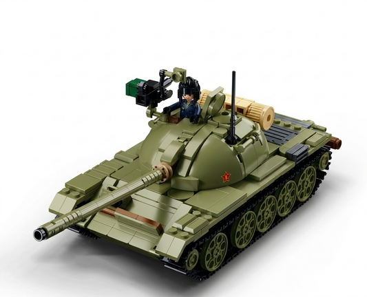 DAHONPA T-54S Military Tank Building Blocks Set (604 Pieces)