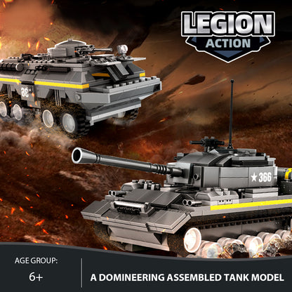 DAHONPA Heavy Tank Building Blocks Set | Modern Main Battle Tank Model Kit