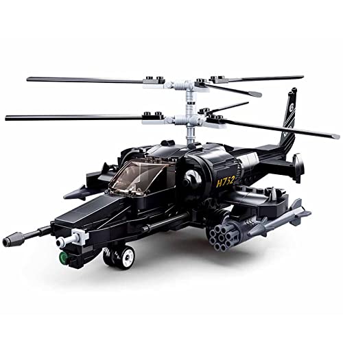 DAHONPA Military Series KA50 Helicopter Building Blocks Set with 330 Pieces