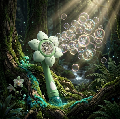 DAHONPA Automatic Sunflower Bubble Wand – Rechargeable Electric Bubble Machine for Kids, Outdoor Summer Fun Toy