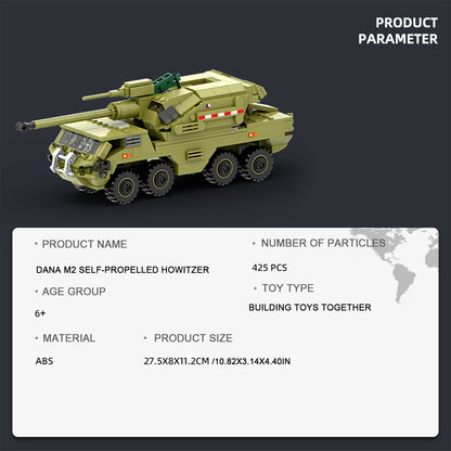 DAHONPA DANA M2 Howitzer Building Blocks Kit | Military Model