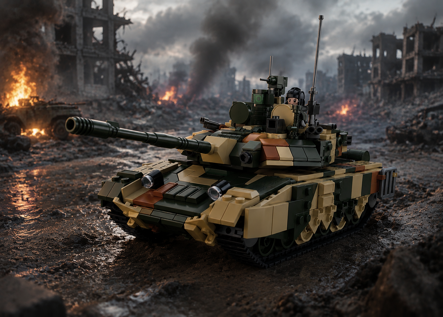 DAHONPA T-90MS Tank Building Blocks Kit | Military Model
