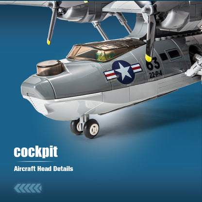 DAHONPA PBY-5A Catalina Aircraft Building Blocks Kit | Model