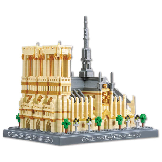 DAHONPA Architecture Series Notre Dame de Paris Micro Mini Building Blocks Set with 4018 Pieces