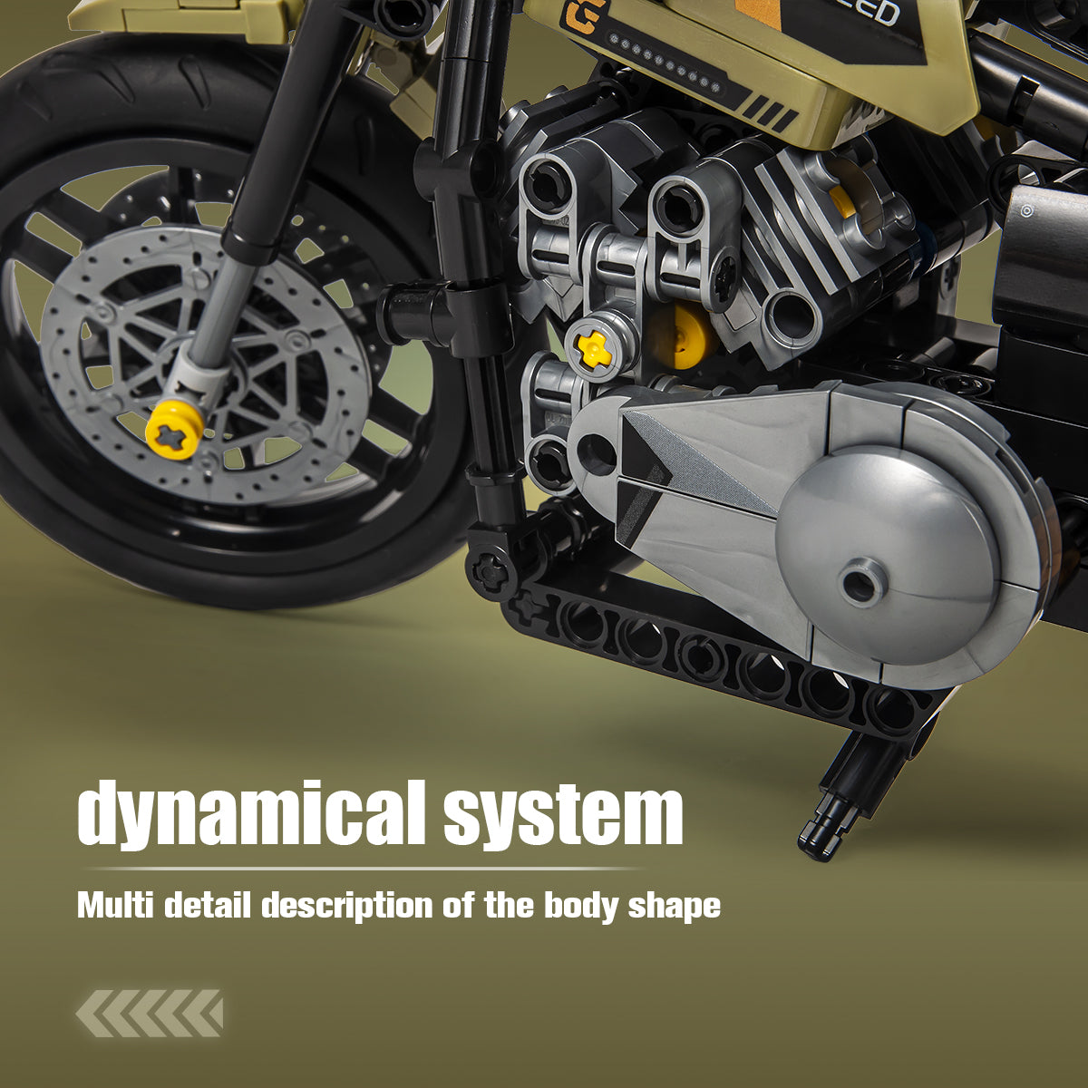 DAHONPA 2 in-1 Transform Motorbike Building Blocks Set, with 479 PCS Moto & Fighter Transform