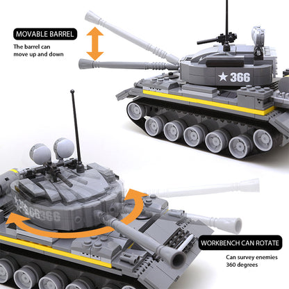 DAHONPA Heavy Tank Building Blocks Set | Modern Main Battle Tank Model Kit