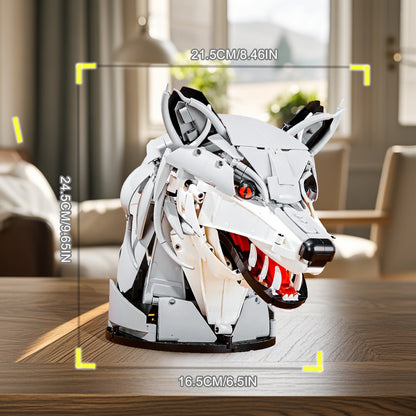 DAHONPA Wolf Head Creative Decoration Series Animal Building Blocks Set Gift for Adults and Kids, Room Desk Decor or Wall Hanging - 992 PCS