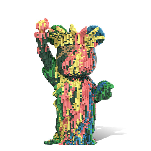 DAHONPA Splatter-Paint Liberty Bear Micro Building Blocks Set (6750 PCS) – DIY Artistic Trendy Collectible Figurine for Kids & Adults