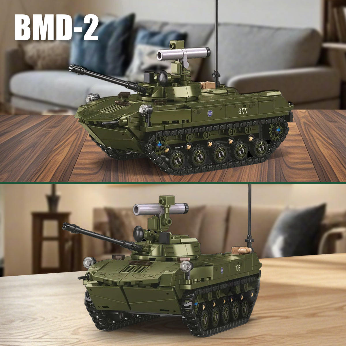 DAHONPA BMD-2 Military Tank Building Blocks Set | Armored Vehicle Kit