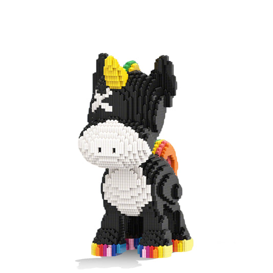 DAHONPA Animal Series Sunny Black Donkey Toy Building Block Set, 4500 Pieces Micro Building Brick, Special Decoration Present for Boys & Girls