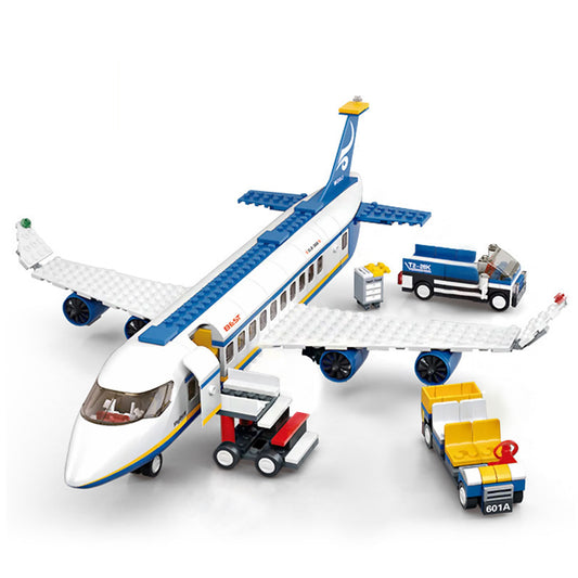 DAHONPA City Passenger Airplane Building Set, Airport Helicopters Plane Building Block Toy, Planes Model Toys Gifts for Kids Boys Girls