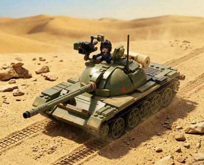 DAHONPA T-54S Military Tank Building Blocks Set (604 Pieces)