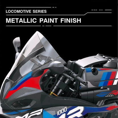 DAHONPA 1:8 Scale Racing Motorcycle Building Block Set, 655 Pieces Advanced Model Kit for Adults & Collectors