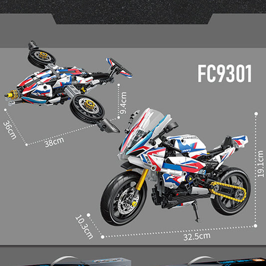 DAHONPA 2 in-1 Transform Motorbike Building Blocks Set, with 521 PCS Moto & Fighter Transform DAHONPA