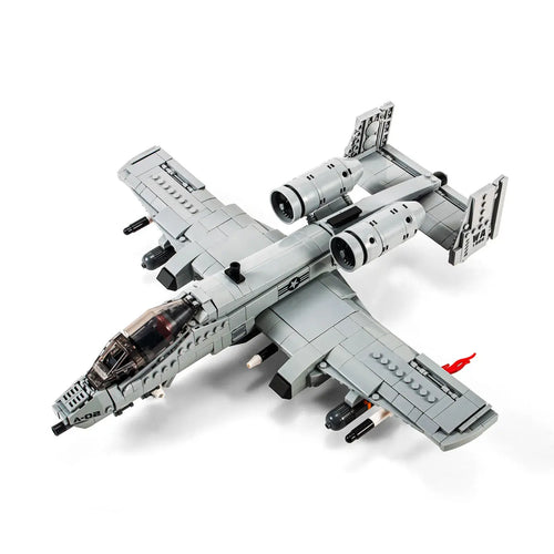 DAHONPA A10 Warthog Thunderbolt close air support combat jet model fully assembled using premium Building Blocks