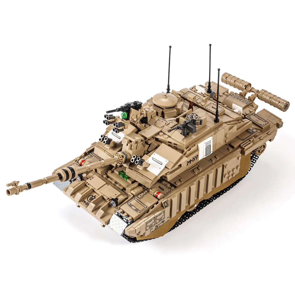 DAHONPA Challenger II tank military model built from a premium building blocks set
