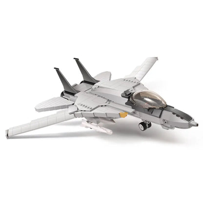 DAHONPA F14D Tomcat American fighter jet model fully assembled with premium Building Blocks on a clean white background