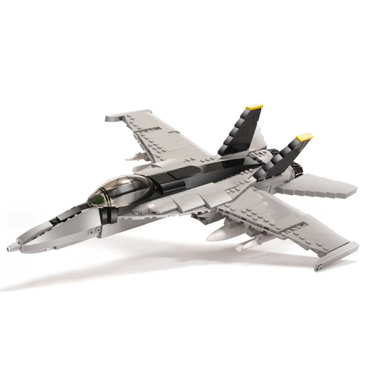 DAHONPA FA18E Bumblebee fighter jet model fully assembled using premium Building Blocks