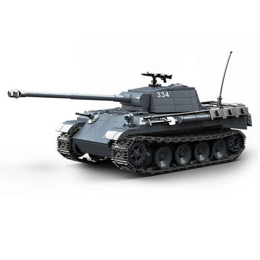 DAHONPA WW2 Panzer V Panther tank military vehicle model assembled from a premium building blocks set
