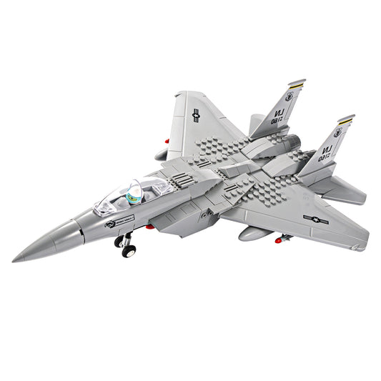 DAHONPA Military Series F-15 Eagle Fighter Jet Air Force Building Block Set with 262 Pieces