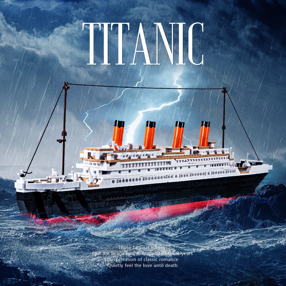 DAHONPA Titanic Model Building Blocks Kit, 1012 Pieces with Figures, Build and Display Cruise Ship Titanic Model, Toys Gift for Kids and Adults