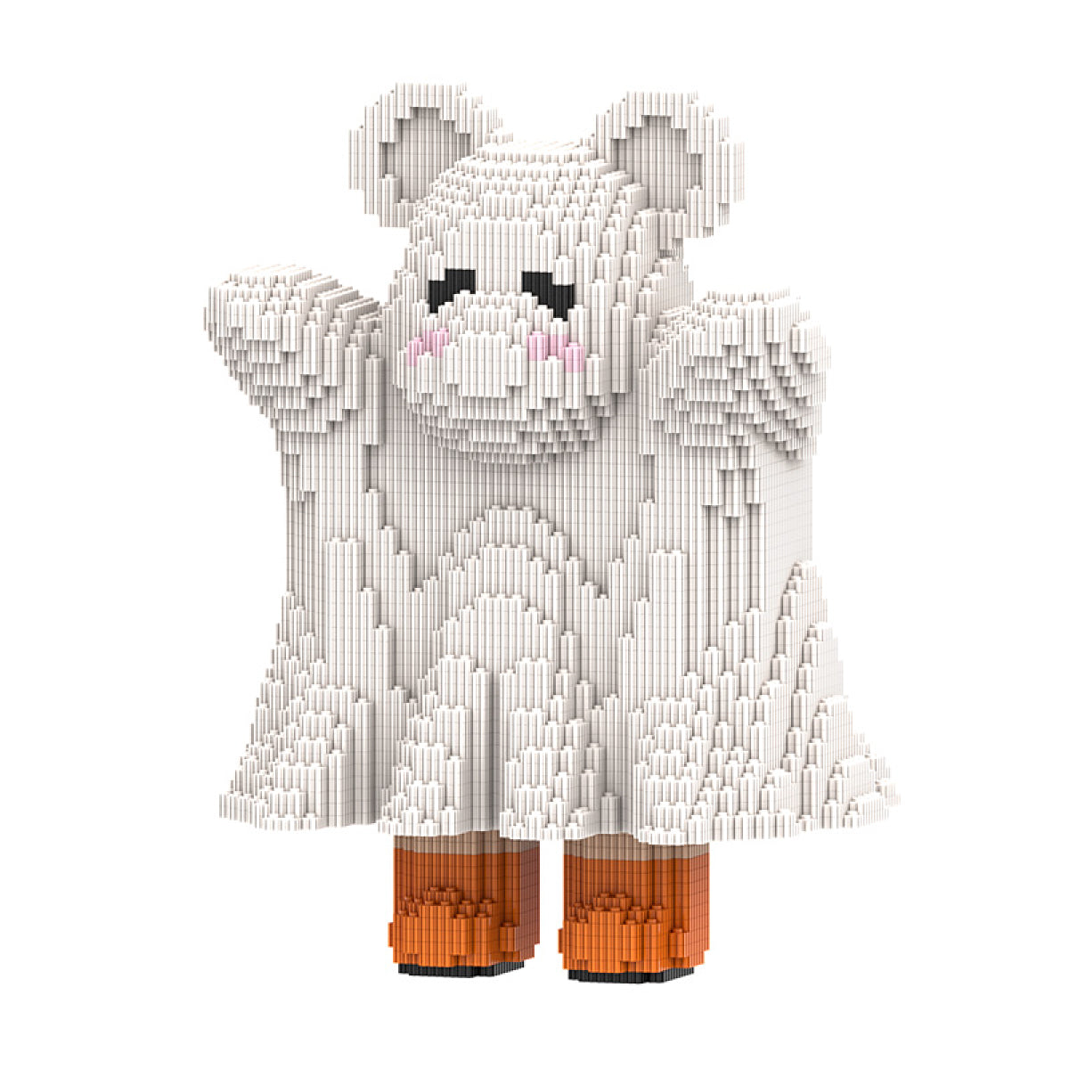 DAHONPA Halloween Ghost Bear Building Block Set, 2715 Pieces Micro Bri