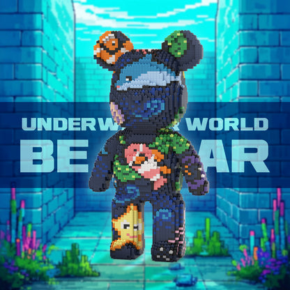 DAHONPA Animal Sea World Bear Micro Building Blocks for Adults (7000 PCS), Bear Bricks Set Creative Home & Office Decor, Collectible Display Model Gift for Adults and Kids