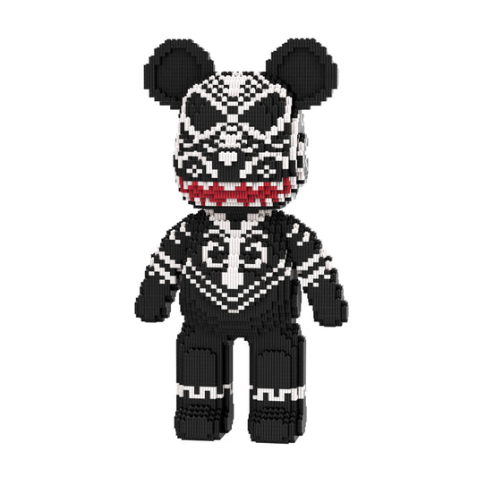 DAHONPA Dark Tribal Totem Warrior Bear Micro Building Blocks Set (6882 PCS) – DIY Cool Trendy Collectible Figurine Toy for Kids & Adults