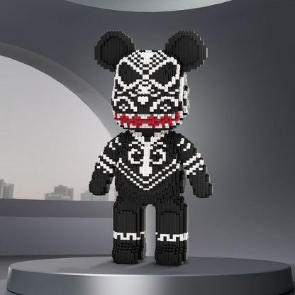DAHONPA Dark Tribal Totem Warrior Bear Micro Building Blocks Set (6882 PCS) – DIY Cool Trendy Collectible Figurine Toy for Kids & Adults