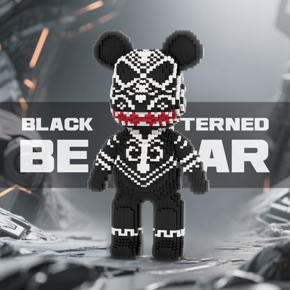 DAHONPA Dark Tribal Totem Warrior Bear Micro Building Blocks Set (6882 PCS) – DIY Cool Trendy Collectible Figurine Toy for Kids & Adults