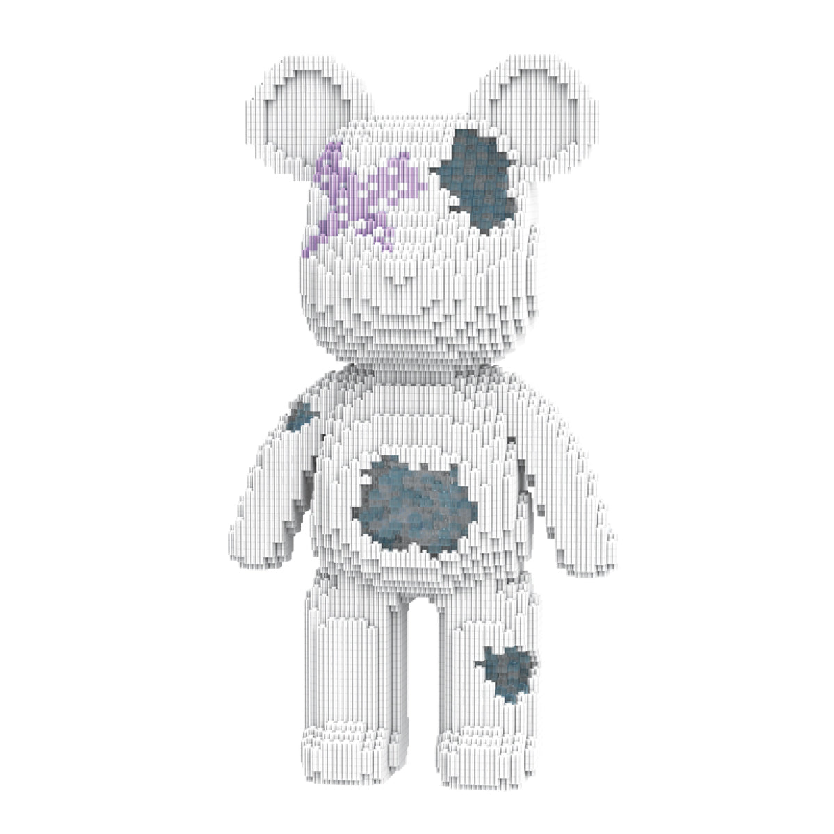 DAHONPA Ice Blue Hole Bear Micro Building Blocks Set (5100 PCS) – DIY Minimalist Trendy Collectible Figurine Toy for Kids & Adults