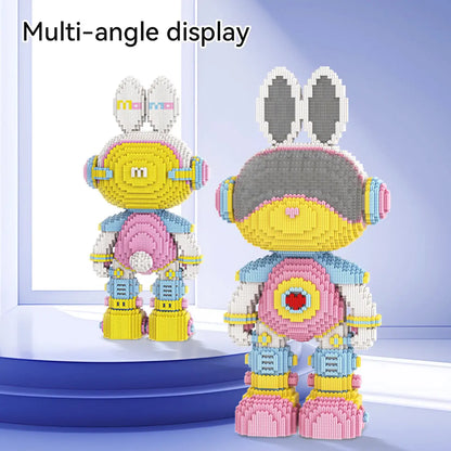 DAHONPA Pink Interstellar Girl Rabbit Micro Building Blocks Set (8800 Pieces), Contrast Color Design, Decoration Present for Lovers Men & Women DAHONPA