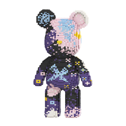 DAHONPA Night Fantasy Butterfly Bear Micro Building Blocks Set (5600 PCS) – DIY Mysterious Style Trendy Collectible Figurine Toy for Kids & Adults