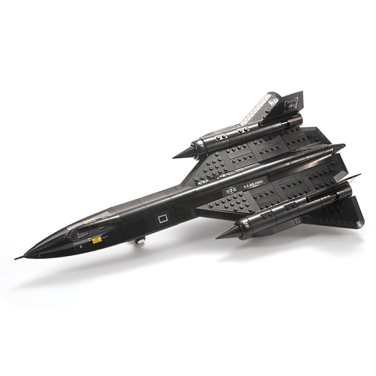 DAHONPA SR71 黑鸟高空侦察机金属战斗机军用飞机积木套装，183 块空军玩具，儿童和成人礼物