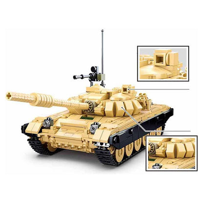 DAHONPA T-72B3 Main Battle Tank Building Blocks Set | Military Tank Model Kit for Adults