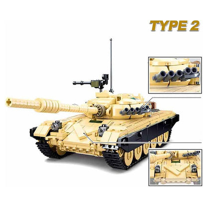DAHONPA T-72B3 Main Battle Tank Building Blocks Set | Military Tank Model Kit for Adults
