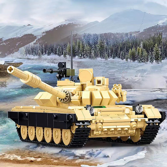 DAHONPA T-72B3 Main Battle Tank Building Blocks Set | Military Tank Model Kit for Adults