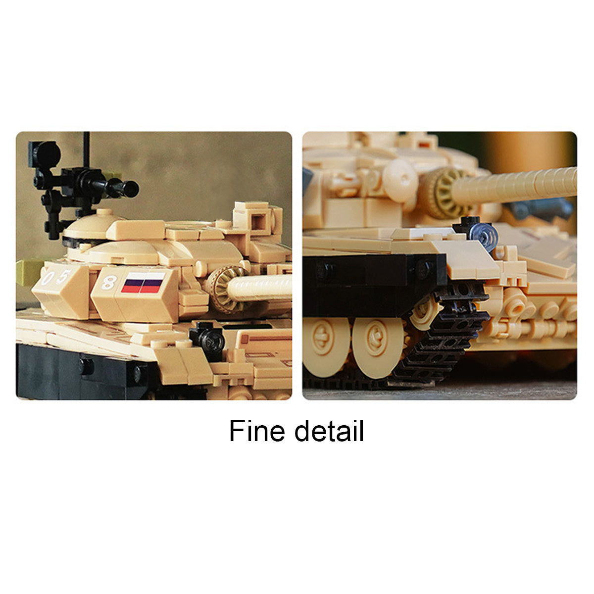 DAHONPA T-72B3 Main Battle Tank Building Blocks Set | Military Tank Model Kit for Adults