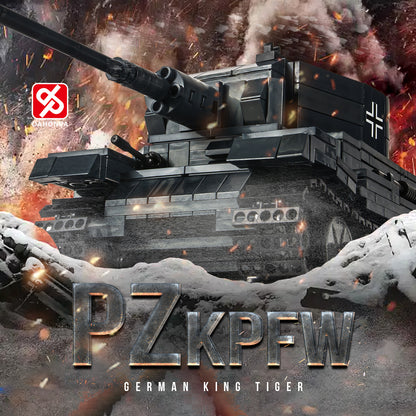 DAHONPA Military Series Tiger I Tank PzKpfw Ⅵ Building Blocks Set with 1150 Pieces