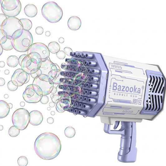 DAHONPA Electric Bazooka Bubble Blower for Kids – Rechargeable Bubble Machine Toy with Bubble Solution Included DAHONPA