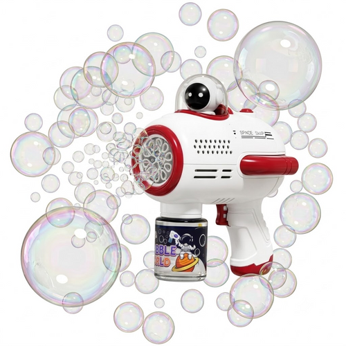DAHONPA Space Adventure Astronaut Bubble Gun – Automatic Bubble Maker Machine for Kids & Outdoor Parties