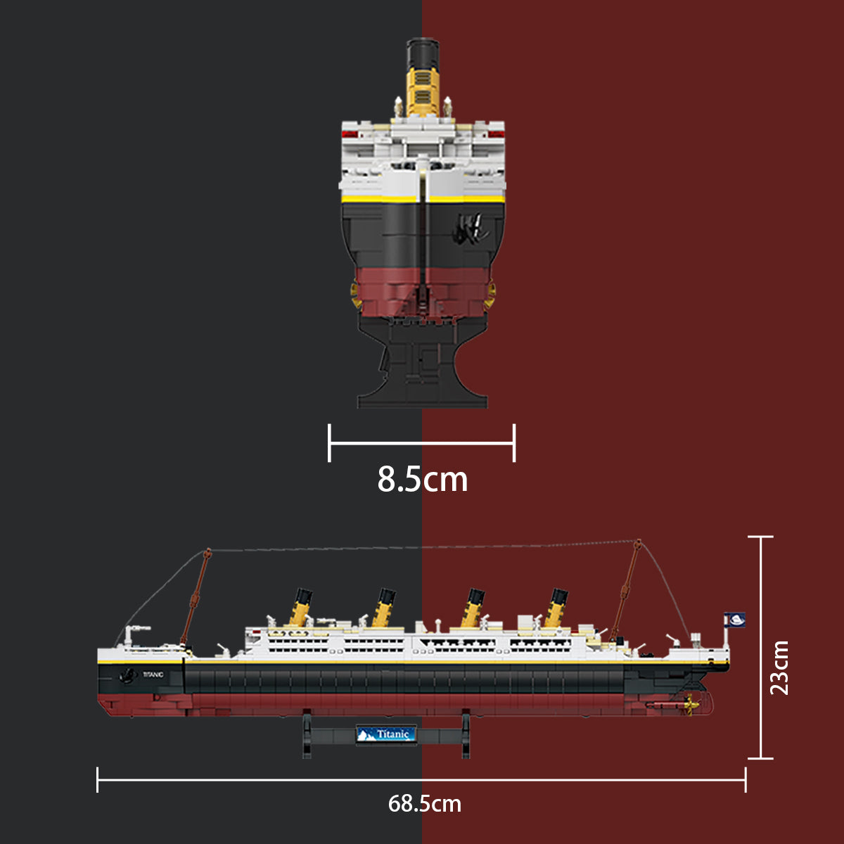 泰坦尼克号模型积木套装，2022 块积木，兼容各大品牌